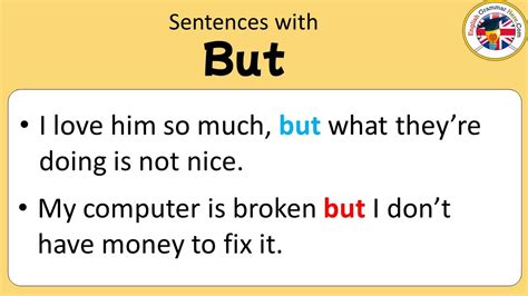 when to use but.